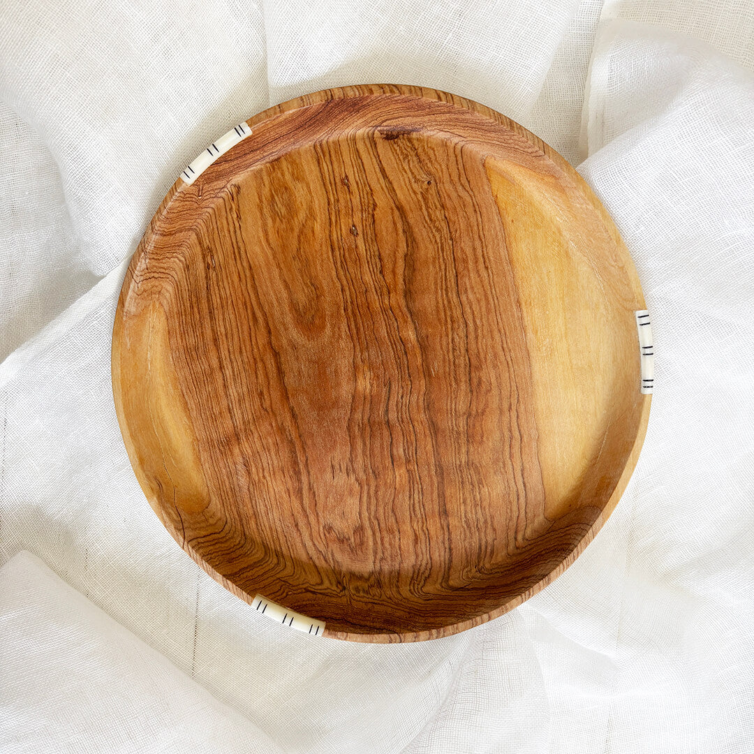 Luxury Wild Olive Wood 10" Serving Tray | Handcrafted Wooden Tray