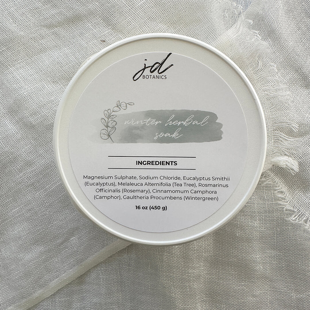 Winter Herbal Bath Soak | Luxury Cold & Flu Relief Bath Ritual