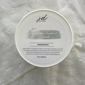 Winter Herbal Bath Soak | Luxury Cold & Flu Relief Bath Ritual