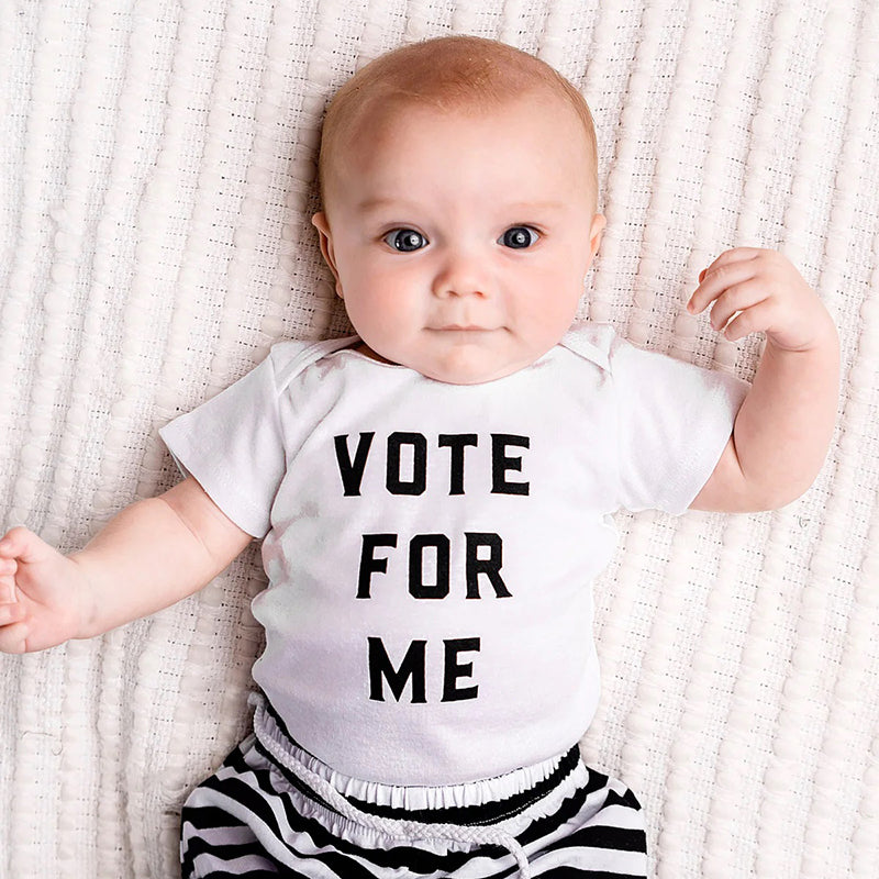 Love Bubby Vote For Me Onesie 3-6M