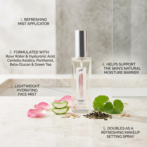 JDBotanics Barrier Restore Face Mist With the Ingredients and Benefits Rose Water & Hyaluronic Acid