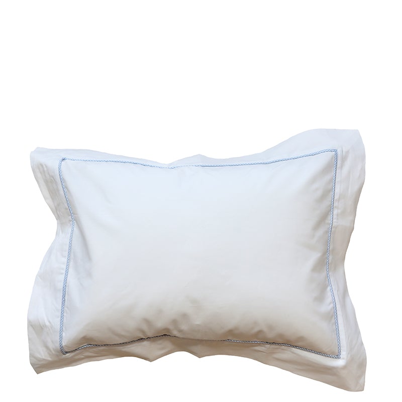 Boudoir Pillow Sham White Blue