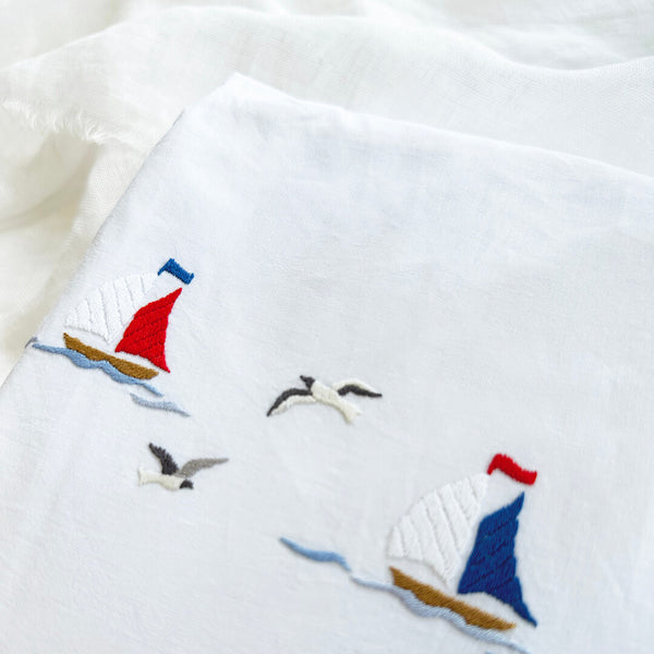 Crib Fitted Sheet Nautical