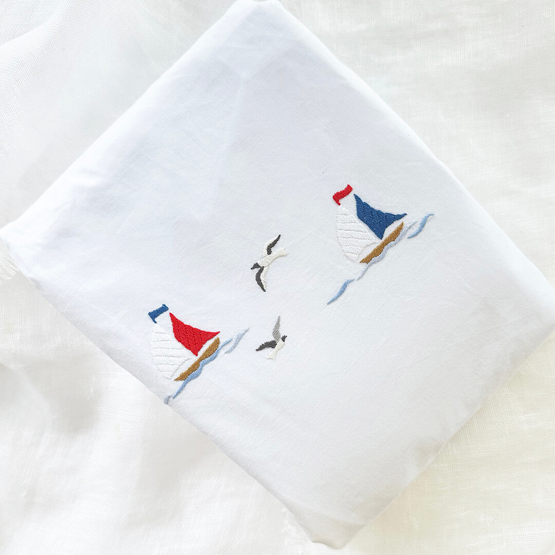 Crib Fitted Sheet Nautical