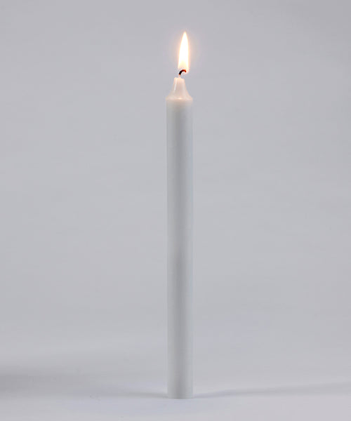 Fragrance Free Taper Candle White