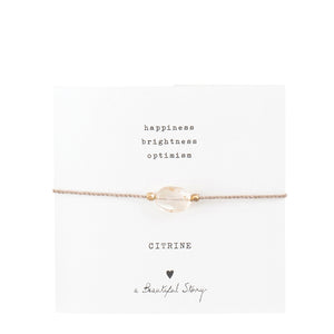 gemstone citrine gold bracelet