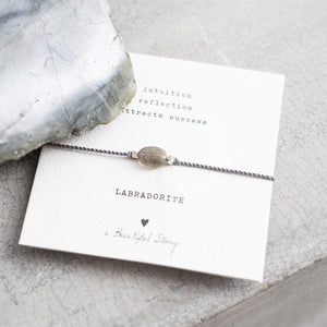 gemstone labradorite silver bracelet