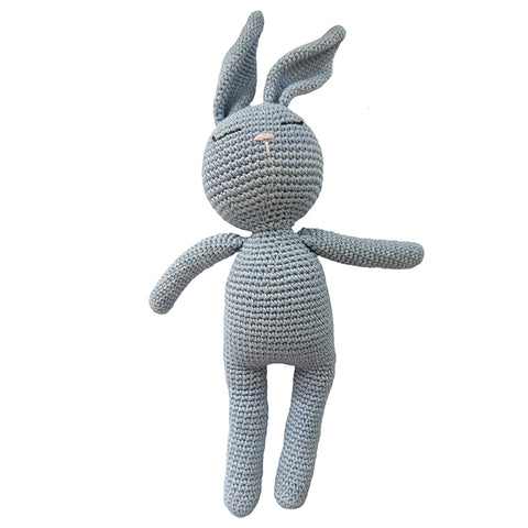 Hand Crochet Bunny Blue