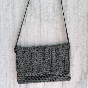 Hand Crochet Franschhoek Handbag Dark Grey