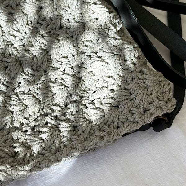 Hand Crochet Franschhoek Handbag Light Grey