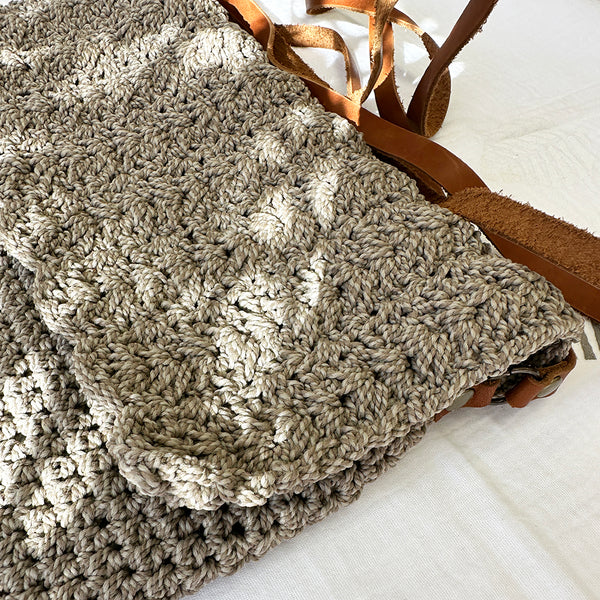 Hand Crochet Franschhoek Handbag Stone