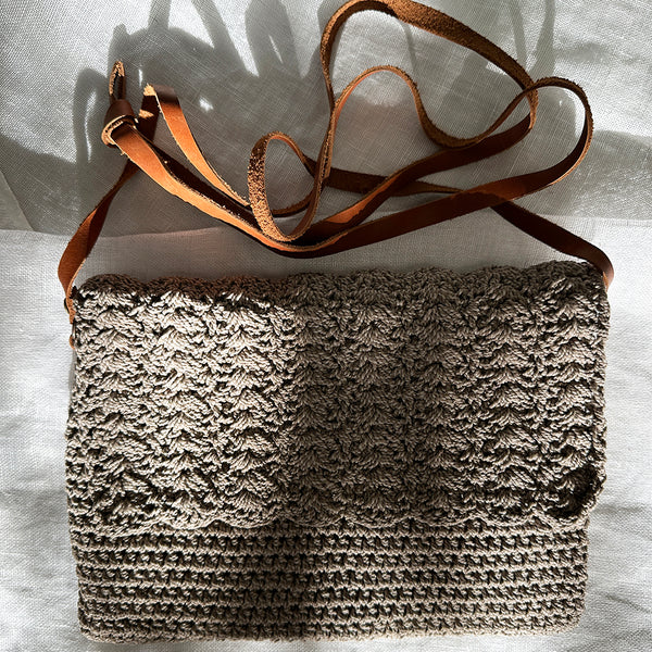 Hand Crochet Franschhoek Handbag Stone