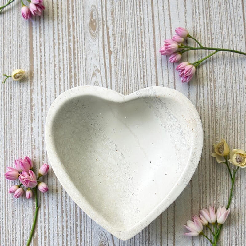 Luxury Hand-Carved Heart Soapstone Bowl – Artisan Kenyan Gift