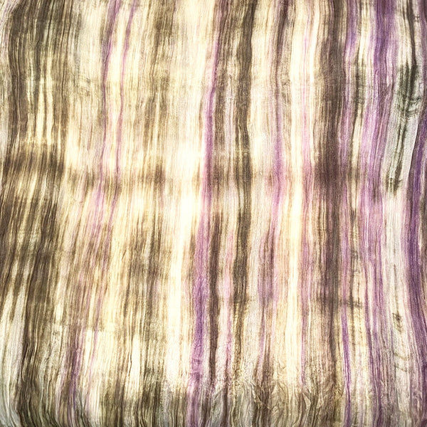 Lua Olive and Lavender Watercolor Silk Scarf