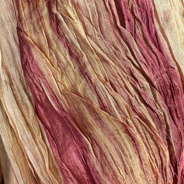 Lua Terrocotta Watercolor Silk Scarf