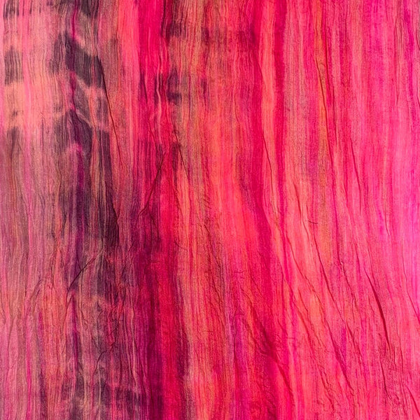 Lua Fuchsia Watercolor Silk Scarf