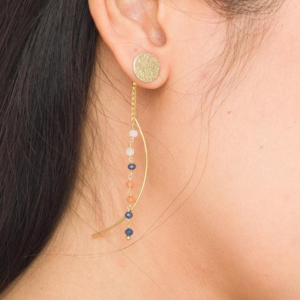marquet fair trade dangle earrings granite