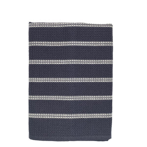 Mungo Honeycomb Cotton Tea Towel Charcoal