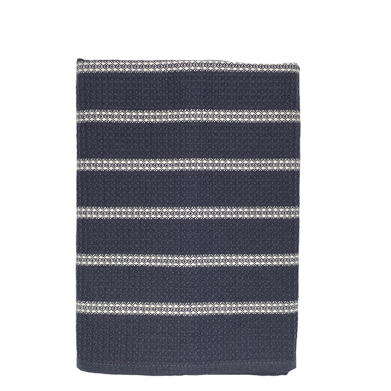 Mungo Honeycomb Cotton Tea Towel Charcoal