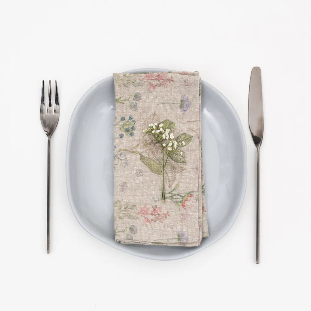 Linen Tale Napkins Botany Natural 