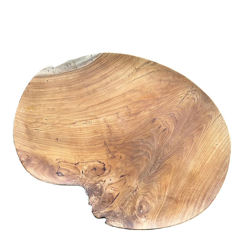 Organic Shape Teak Platter Large