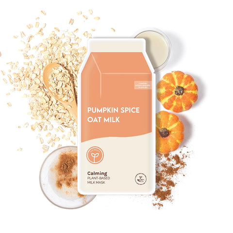 Pumpkin Spice Oat Milk Plant-based Milk Sheet Mask