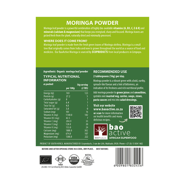 Pure Organic Moringa Powder