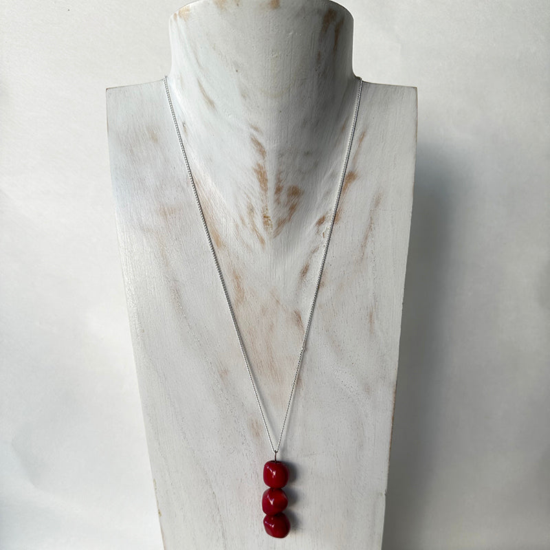 Red Precious Stone Necklace