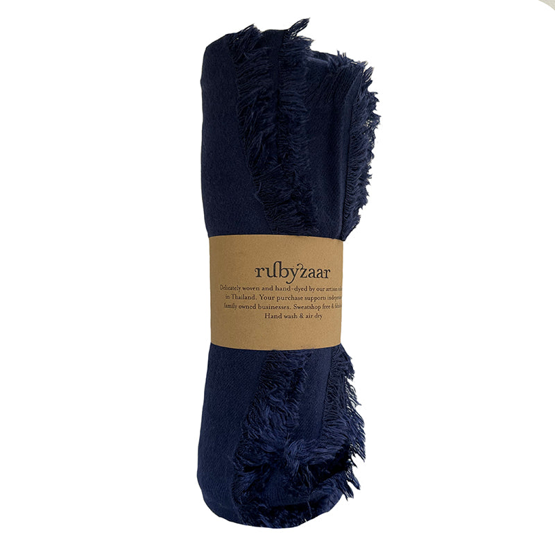 Rubyzaar Pashmina Shawl  - Navy