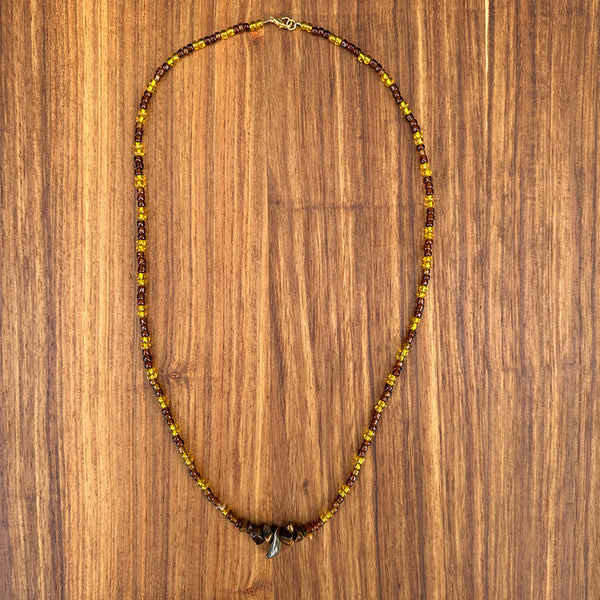 Beaded Tiger's Eye Necklace