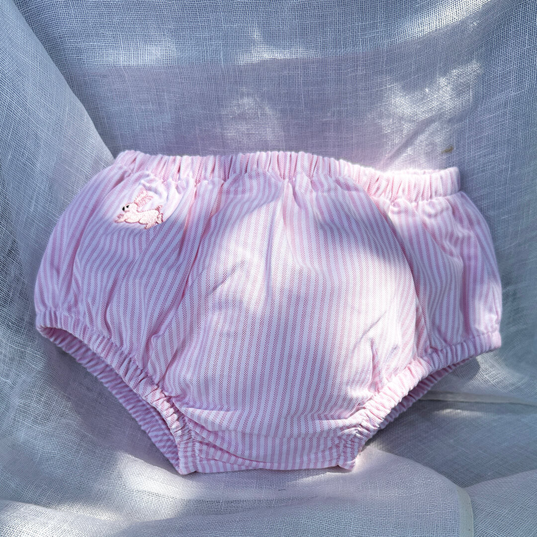Diaper Cover Bunny Pink