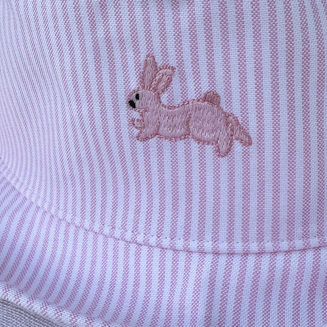 Toddler Sun Hat Bunny Pink