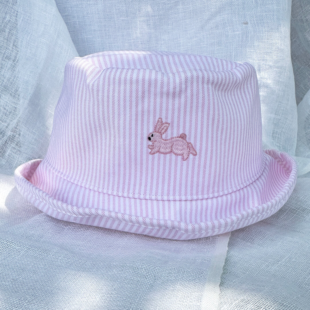 Toddler Sun Hat Bunny Pink
