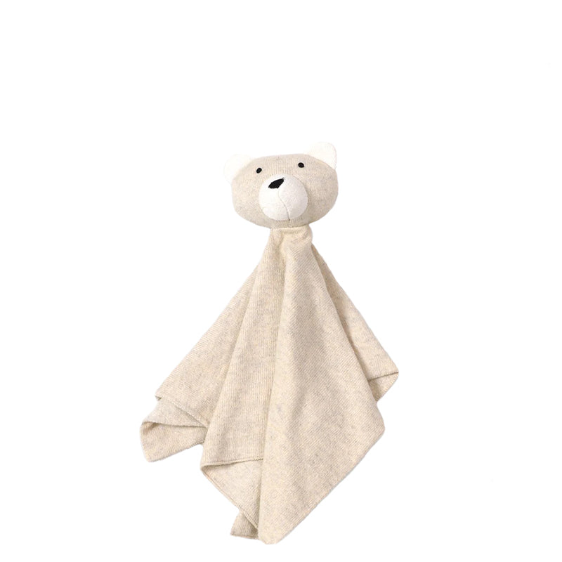 viverano organic knitted teddy bear lovey natural