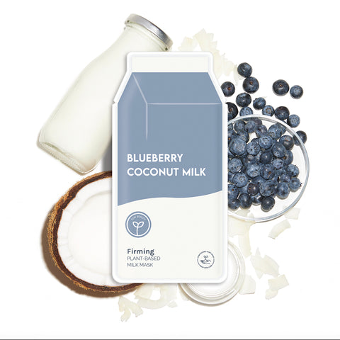 Blueberry Coconut Milk Firming Plant-Based Milk Sheet Mask