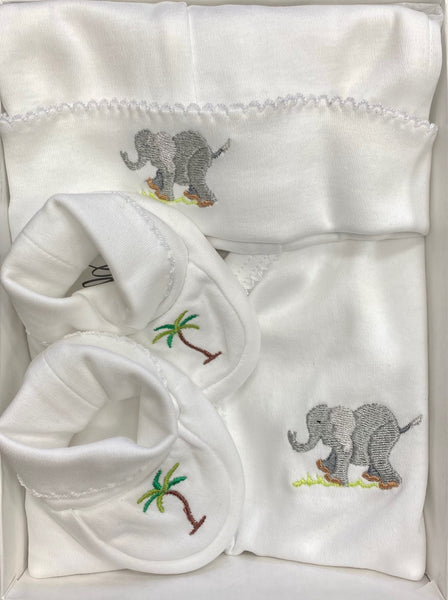 newborn themed gift set - elephant