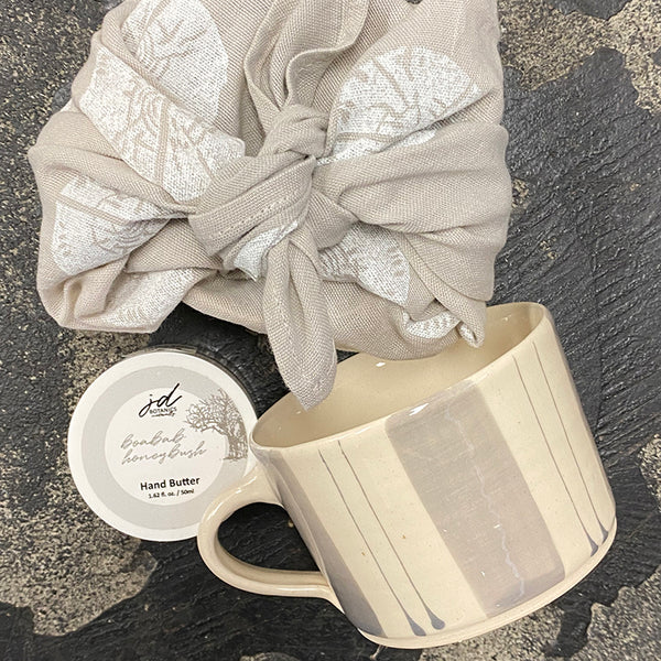 Gift Set With a Wonki Ware Mug and Baobab Hand Butter
