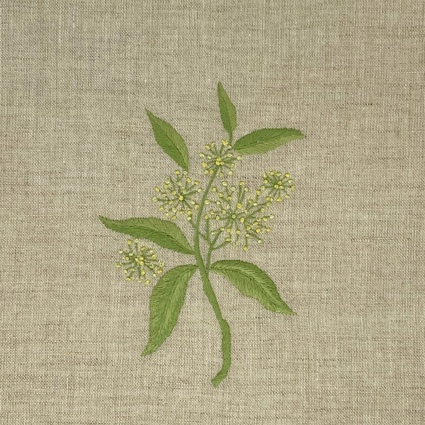 Pure Linen Guest Towel Elderflower Natural
