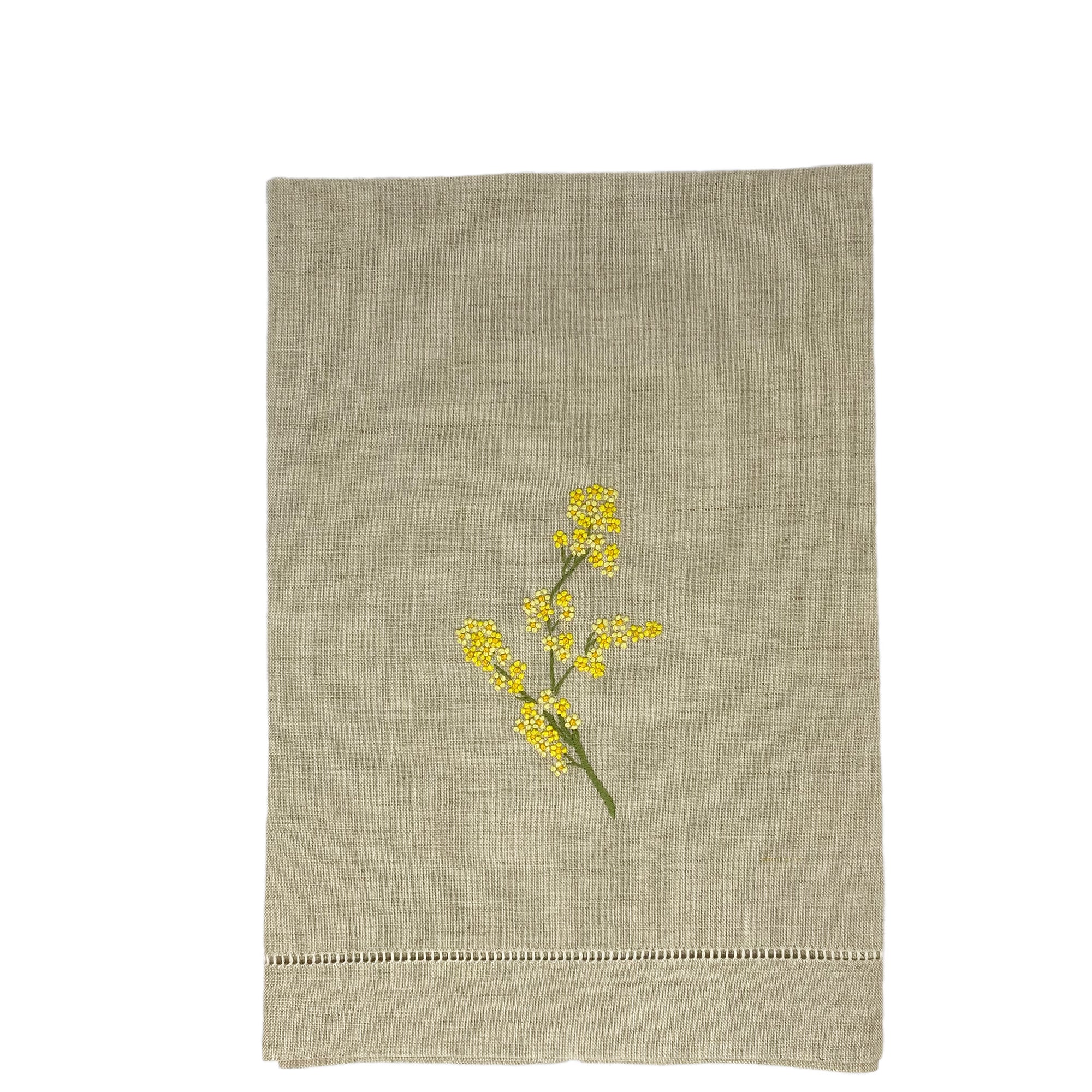 Pure Linen Guest Towel Mimosa Natural