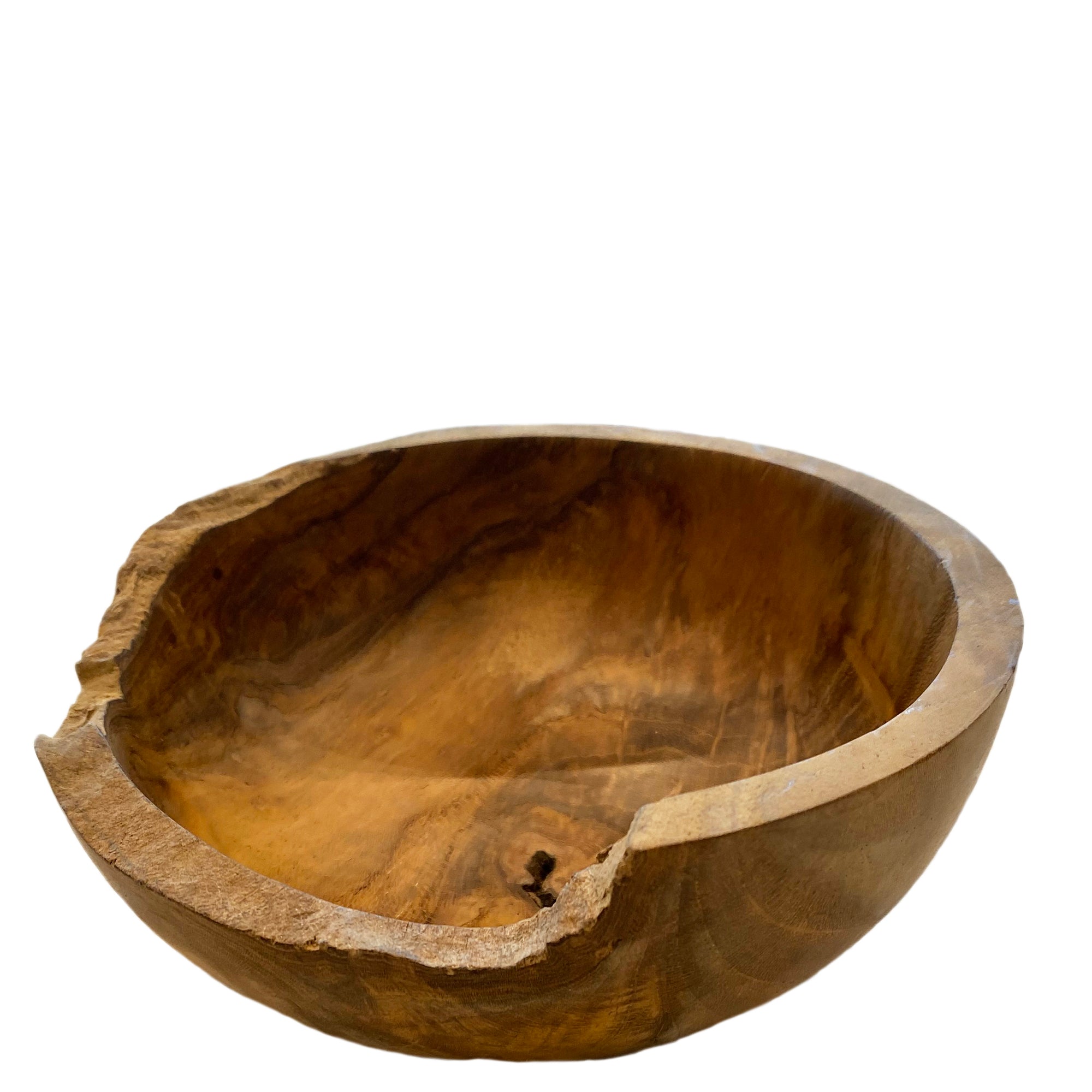 Organic Shape Teak Bowl Small