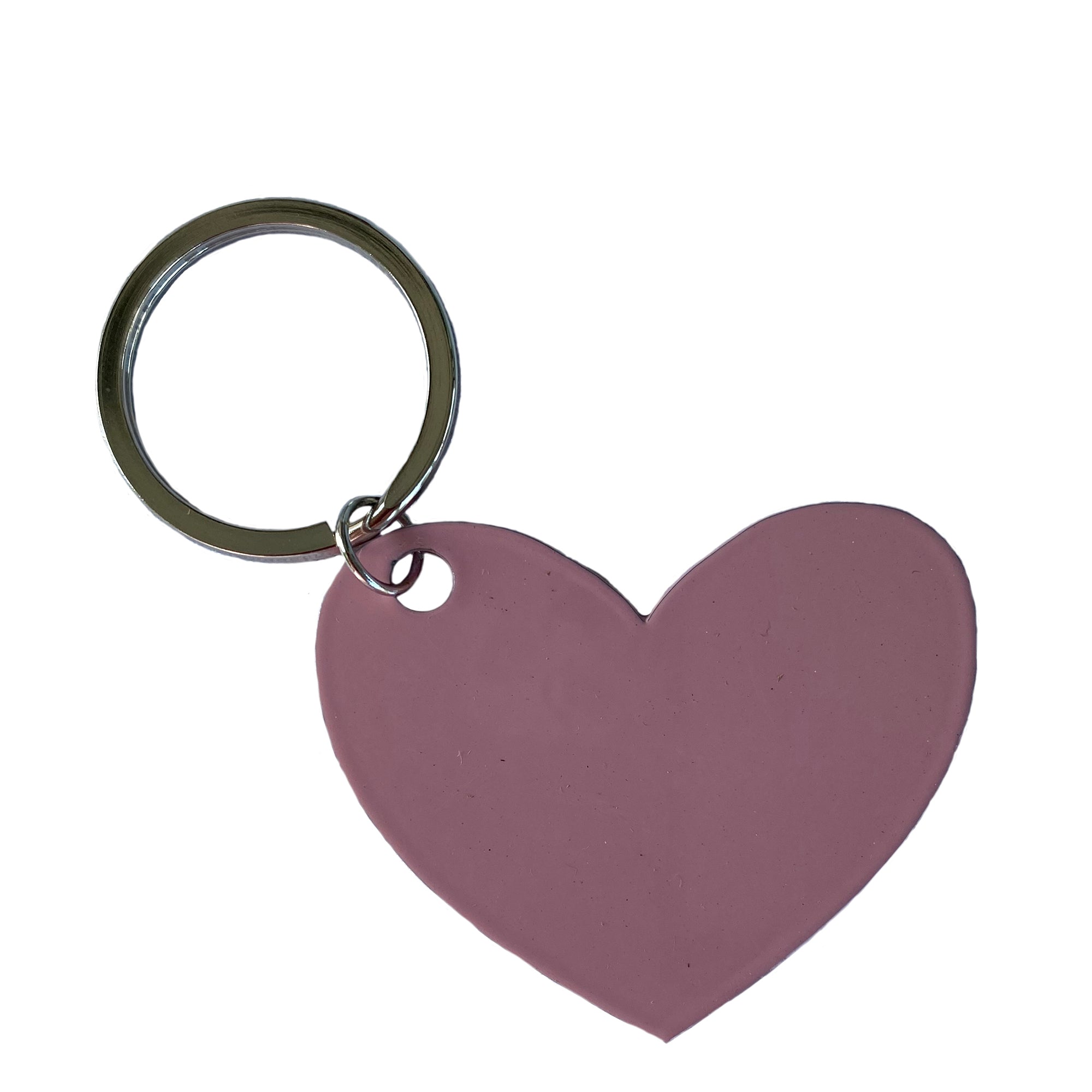 pink heart keyring