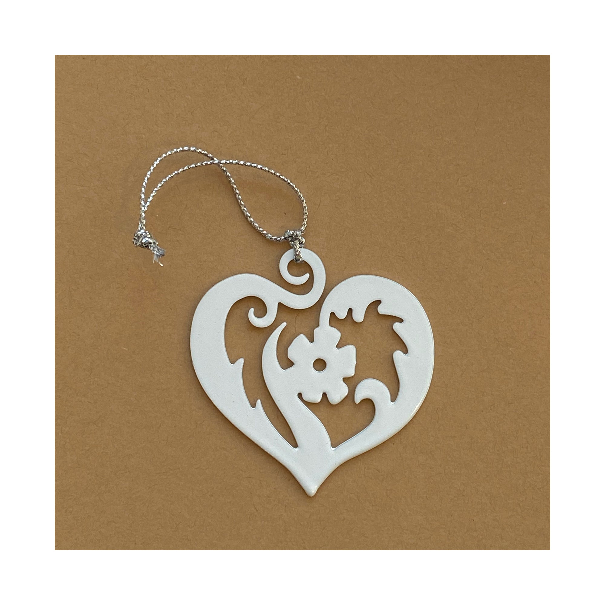 heart christmas tree ornament