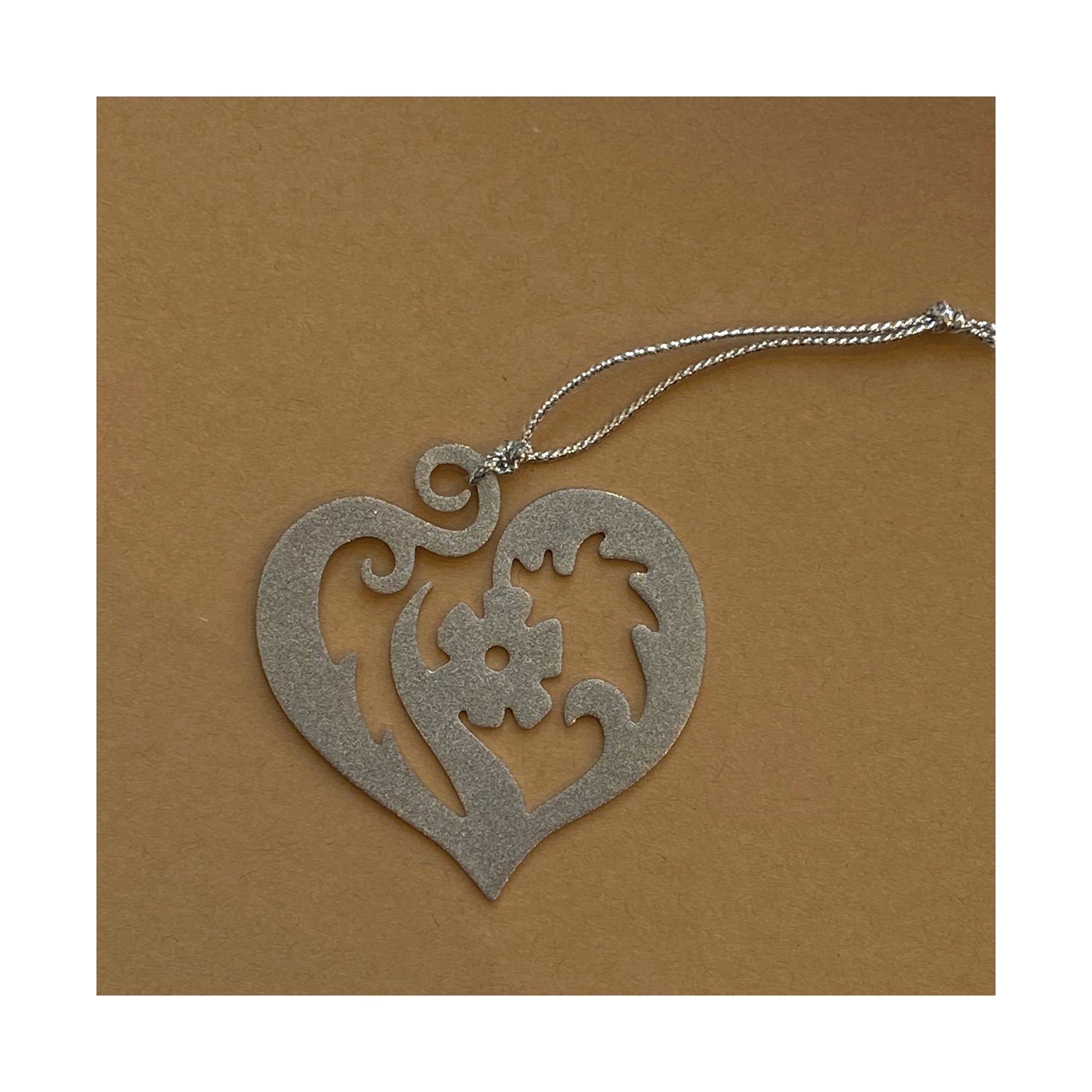 heart christmas tree ornament