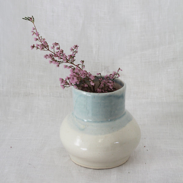 Ceramic Handmade Vase French Blue
