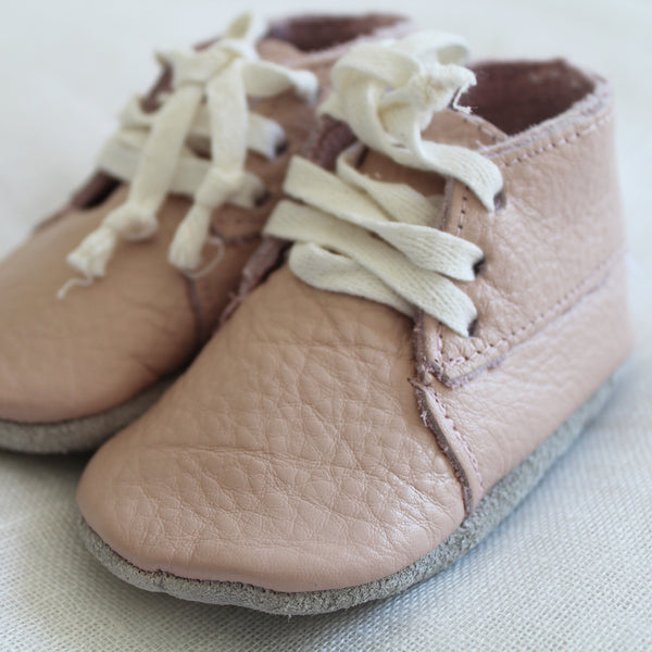 Soft Sole Baby Leather Shoes Pink