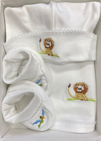 newborn themed gift set - lion
