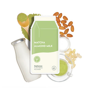Matcha Almond Milk Radiance Plant-Based Milk Sheet Mask