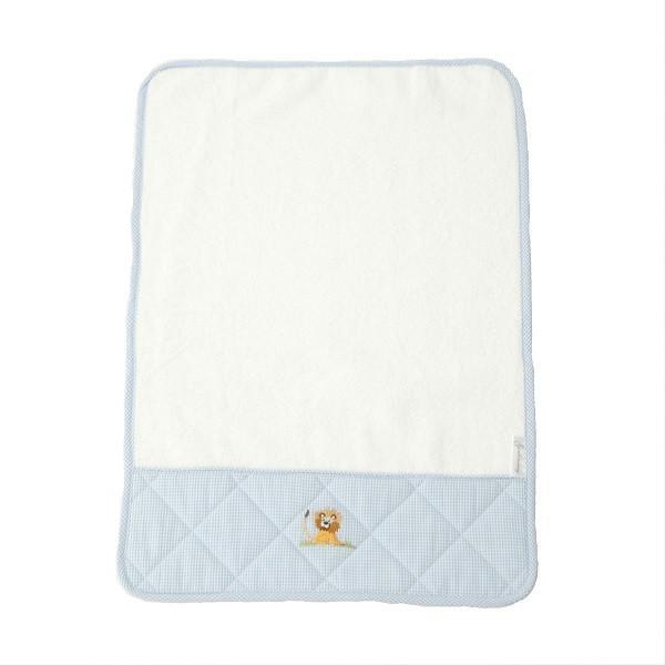 Baby Terry Burp Cloth On Safari Blue