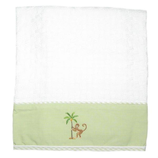 Cotton Baby Blanket On Safari Green