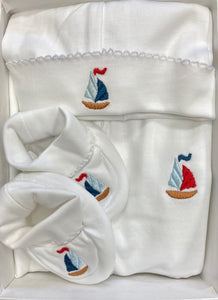 newborn themed gift set - sailing away